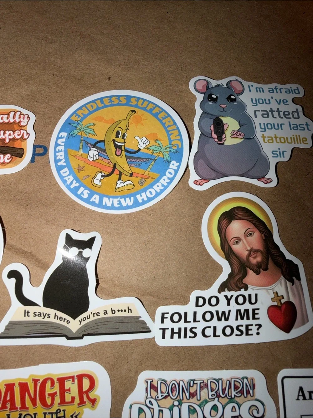 Assorted Funny Sticker Pack - set of 10